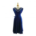 40s blue dress