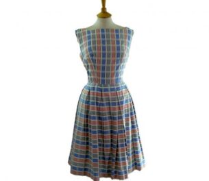 spring fashion - Cotton Gingham dress