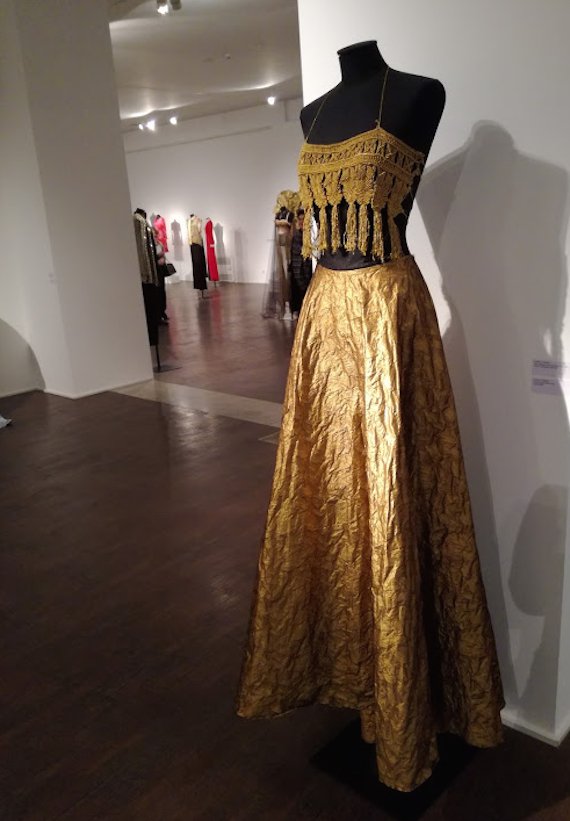 60 Years of Made in Italy - Gold skirt and top. 60 Years of Made in Italy - Gold skirt and top.