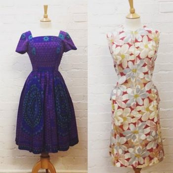 50s & 60s cotton floral print dresses