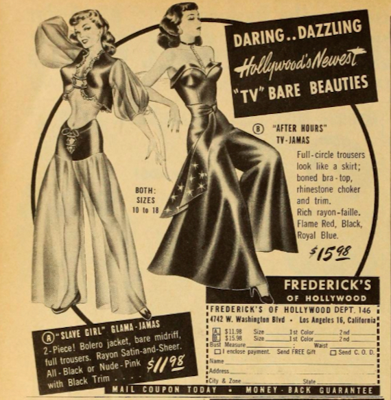 Advert for "Slave girl Glama-jamas"