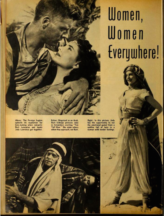 Article in "Screenland Magazine" about "Ten Tall Men".