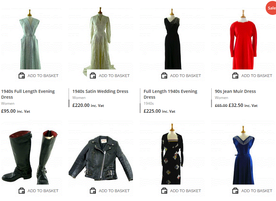Online vintage boutiques - Blue 17 Vintage Clothing