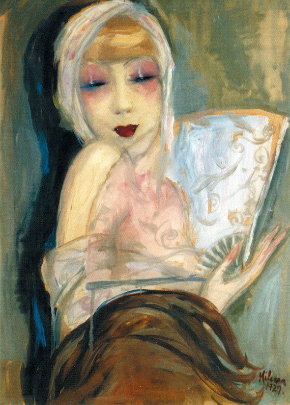 Painting by Milena, 1929