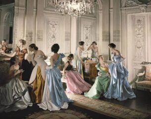This is probably the most famous Cecil Beaton photograph of models wearing Charles James gowns. Courtesy of the Metropolitan Museum of Art