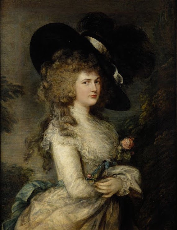 Painting of Duchess Goergiana by Thomas Gainsborough.
