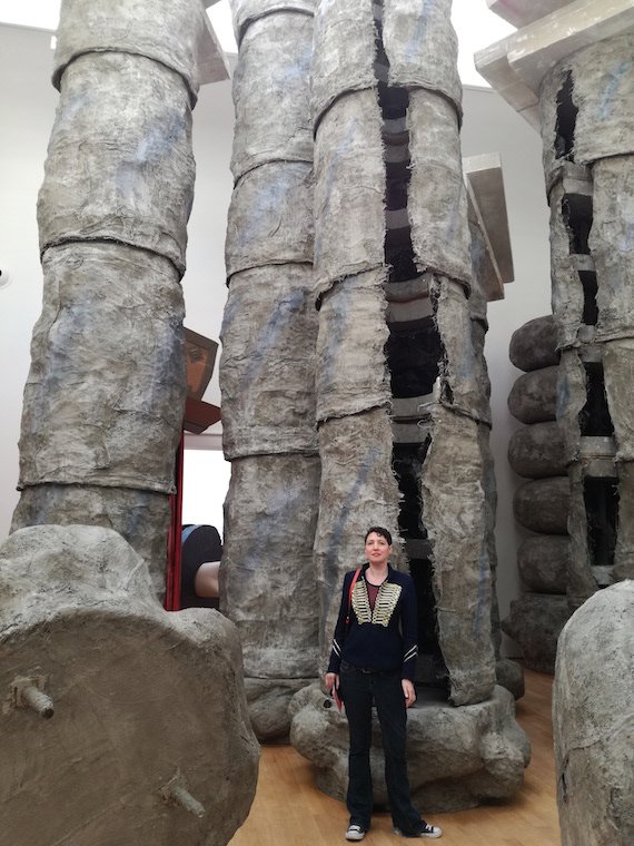Venice Biennale - Phyllida Barlow's crumbling pillars of the empire are massive. Venice Biennale - Phyllida Barlow's crumbling pillars of the empire are massive.