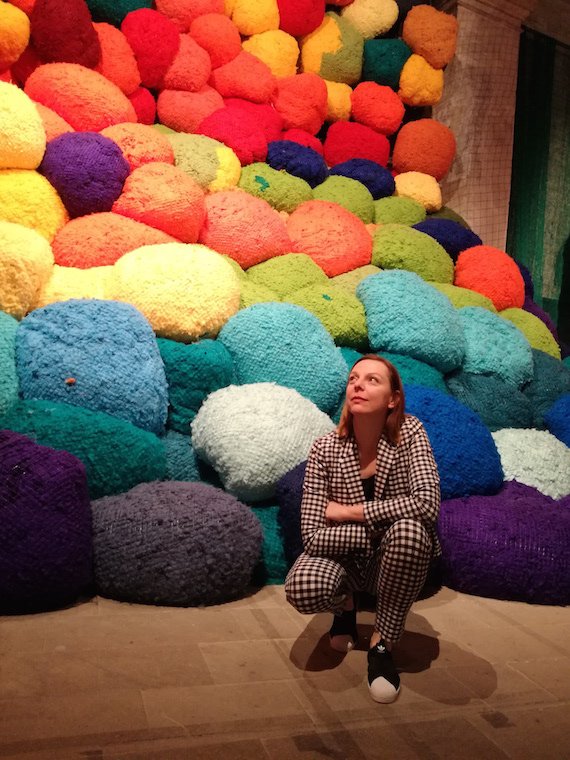 Alexandra Lazar in front of Alexandra Lazar in front of