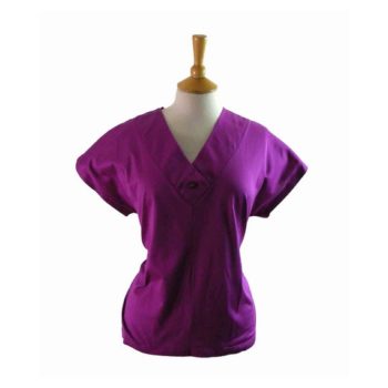 80s Purple V Neck Tee Shirt