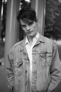 Dann wears blue denim jacket