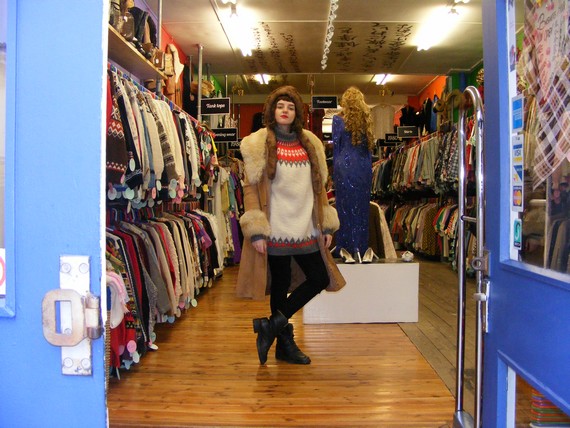 Blue17 vintage 70s suede coat, 70s, coat, suede, female, fashion, girl, people, person