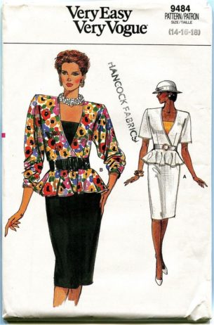 What clothing trends were popular in the 80s - Vogue 9484 at mDesign