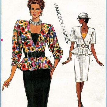 What clothing trends were popular in the 80s - Vogue 9484 at mDesign