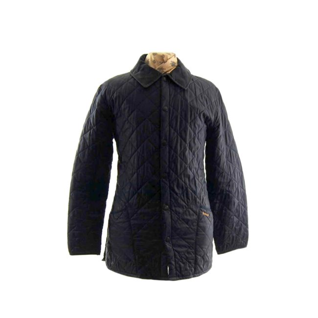 Barbour Navy Diamond Quilted Jacket