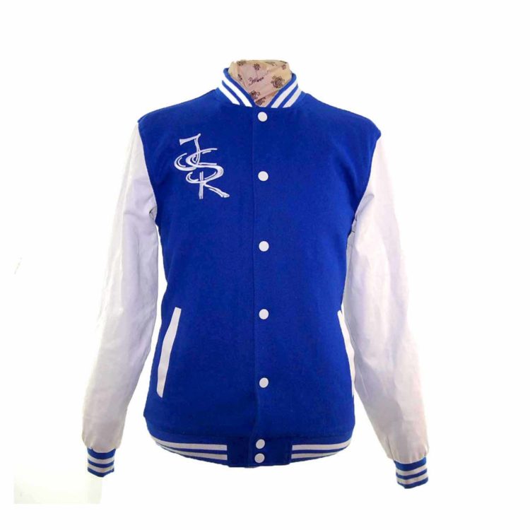 Royal Blue Woolen Varsity Jacket