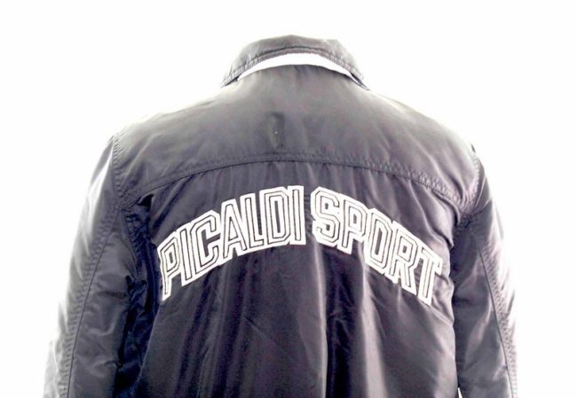 Teen Black Sport Bomber Jacket back