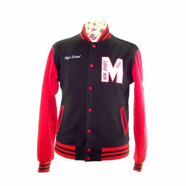 Vintage Red Sport College Jacket