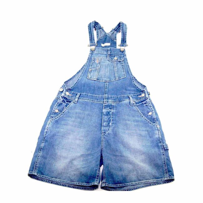 90s Boyfriend Cropped Denim Dungarees