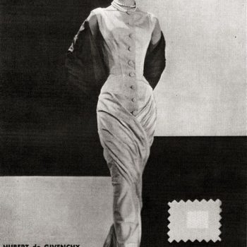 Peau e faille fabric by Robert Perrier for Givenchy –Publicity photo