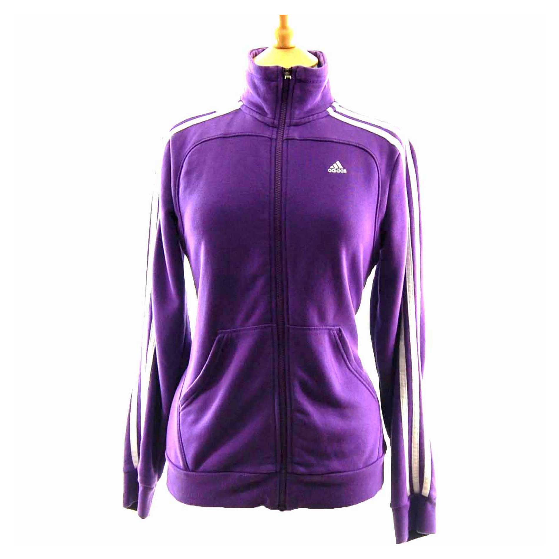 purple adidas track jacket