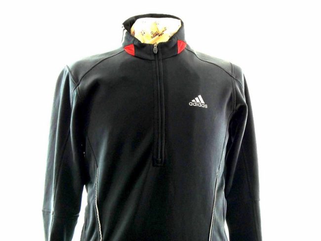 Close up of Mens Black Adidas Response Top