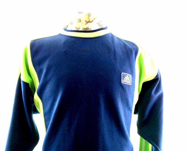 Close up of Mens Blue Adidas Sweatshirt