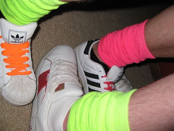 Clothes worn in 80s fashion - Fluorescent leg warmers Clothes worn in 80s fashion - Fluorescent leg warmers