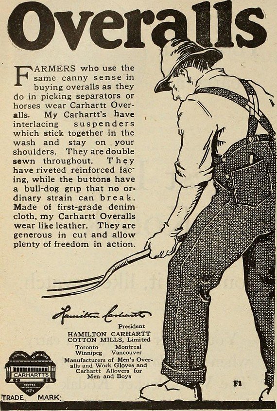 What are the best vintage workwear brands - Carhartt workwear farmers magazine advert What are the best vintage workwear brands - Carhartt workwear farmers magazine advert