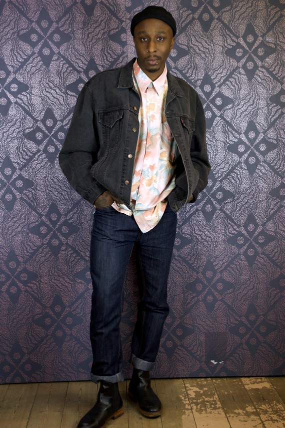 90s jazzy shirt with denim jeans, jacket and Doc Marten boots 90s jazzy shirt with denim jeans, jacket and Doc Marten boots