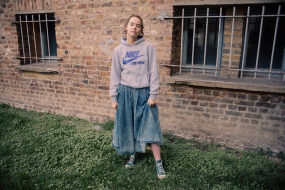 repurposed levis skirt