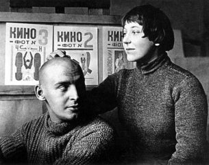 Aleksandr Rodchenko and Varvara Stepanova in the the 1920s. Image via Wikipedia.