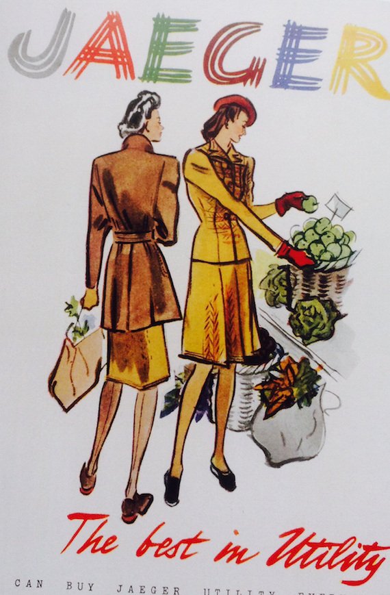 Utility jackets and skirts by Jaeger-1945. Utility jackets and skirts by Jaeger-1945.