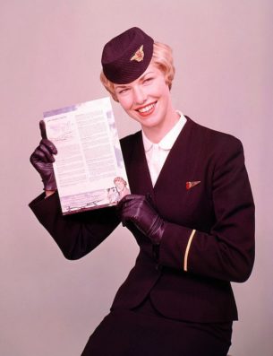 vintage online uk - Have web, will travel - Air Hostess Uniform, 1959