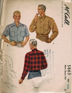 mens 40s fashion - 1944 Men's shirts