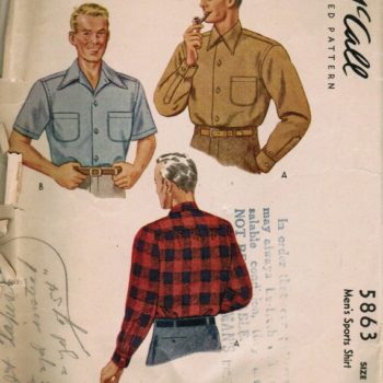 mens 40s fashion - 1944 Men's shirts