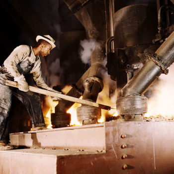 Denim Dudes Book - Smelting furnace worker, Muscle Shoals, Alabama,1942