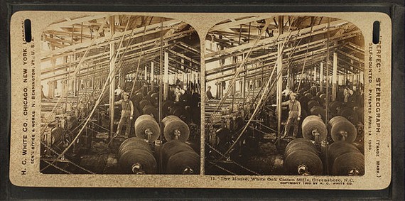 Dyehouse, White Oak Cotton Mills, Greensboro, N.C, At the time the largest Denim mill in the world. Photo by H.C. White Co. Dyehouse, White Oak Cotton Mills, Greensboro, N.C, At the time the largest Denim mill in the world. Photo by H.C. White Co.