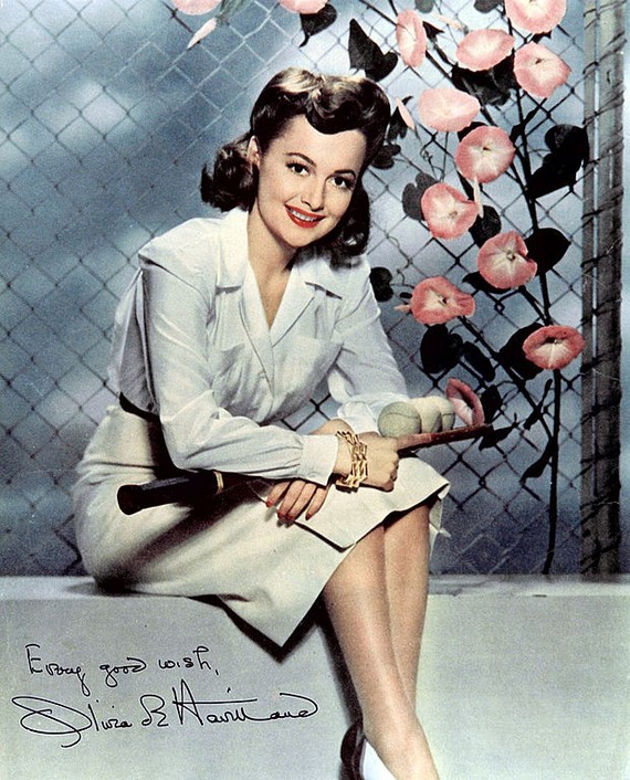 Olivia de Havilland publicity photo, 1940s Olivia de Havilland publicity photo, 1940s