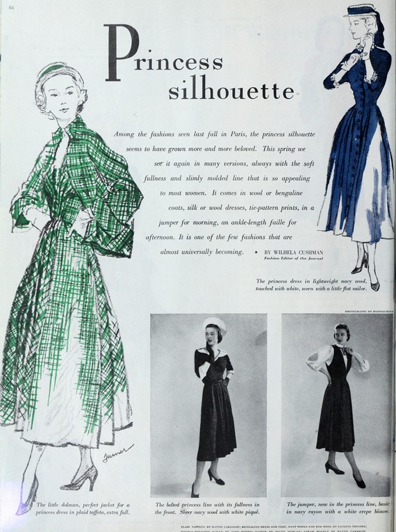 Dress styles, The Ladies' home journal,1948 Dress styles, The Ladies' home journal,1948