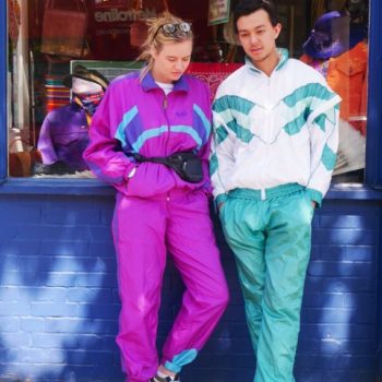 His & hers 1980s shell suit