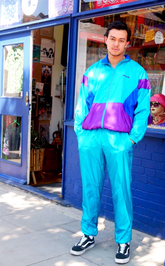 Adidas light blue 1980s shell suit Adidas light blue 1980s shell suit
