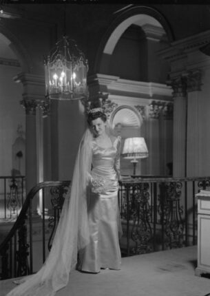 Dress designed by Bianca Mosca,1945
