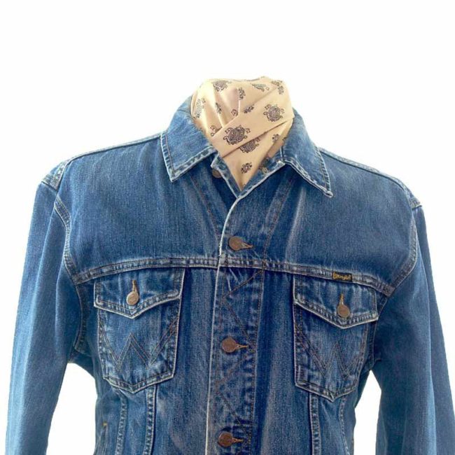 Close up front Wrangler Denim Jacket