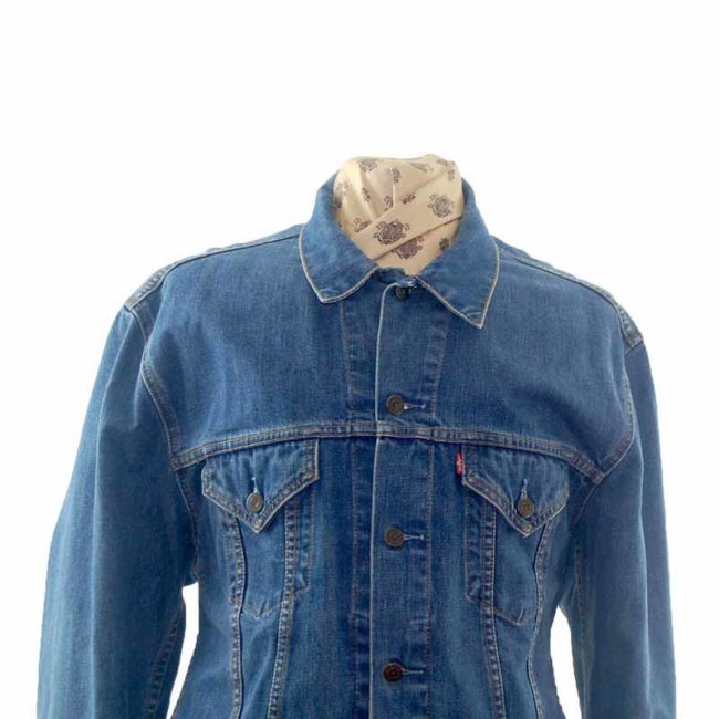 Front close up of Classic Blue Levis Jacket