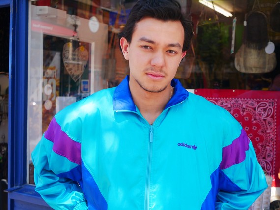 Turquoise Adidas shell suit jacket Turquoise Adidas shell suit jacket