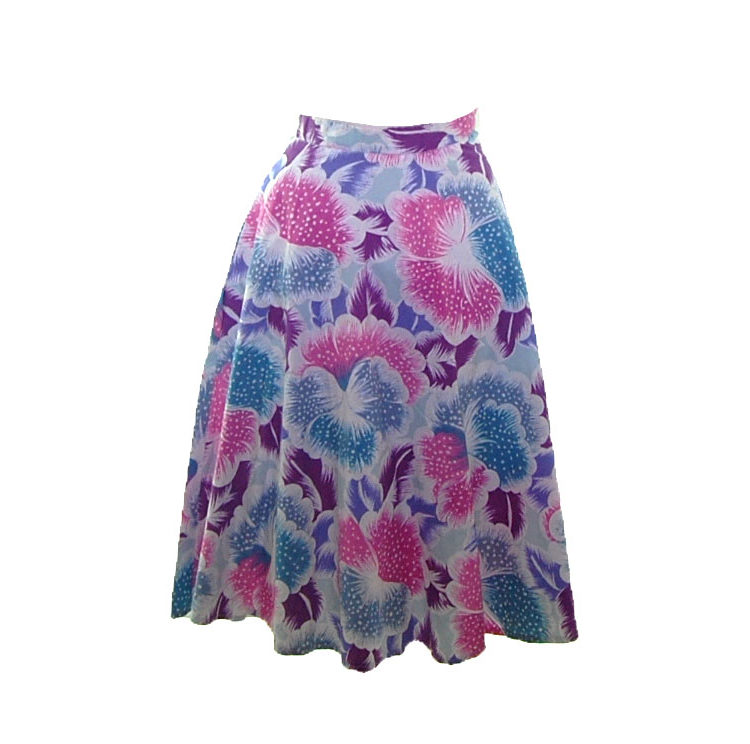 70s Hawaiian A-Line Skirt