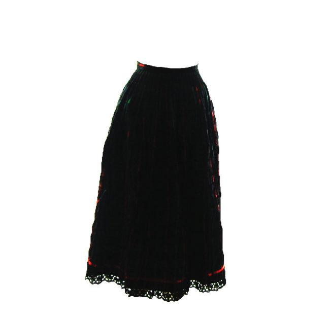 80s German Dirndl Skirt