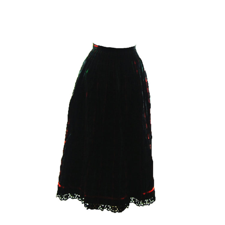 80s German Dirndl Skirt