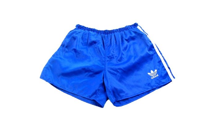90s Adidas Satin Blue Shorts
