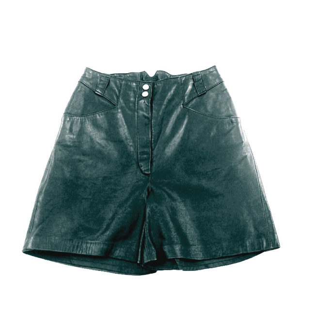 90s Ladies Leather Shorts
